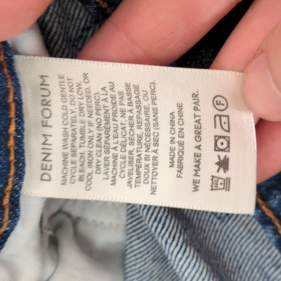 Denim Forum The Vintage Jane High Rise Boot jeans, blue, size 25 - Picture 6 of 7